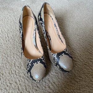 Cole Haan Elegant Snakeskin Patterned Heels